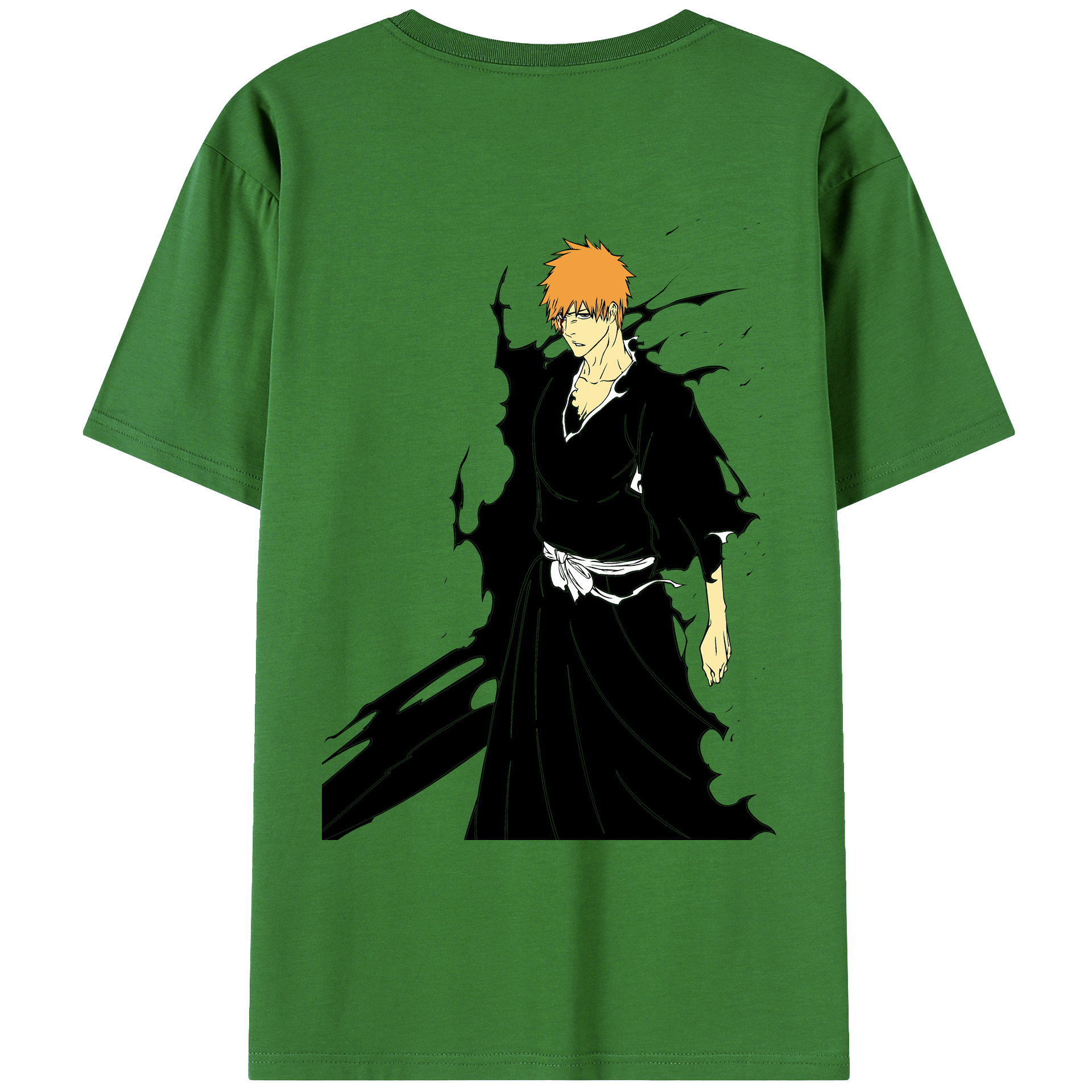 （画像用） ブリーチ 黒崎一護（くろさき いちご）BLEACH Kurosaki Ichigo レディース半袖Tシャツ(バックプリント)